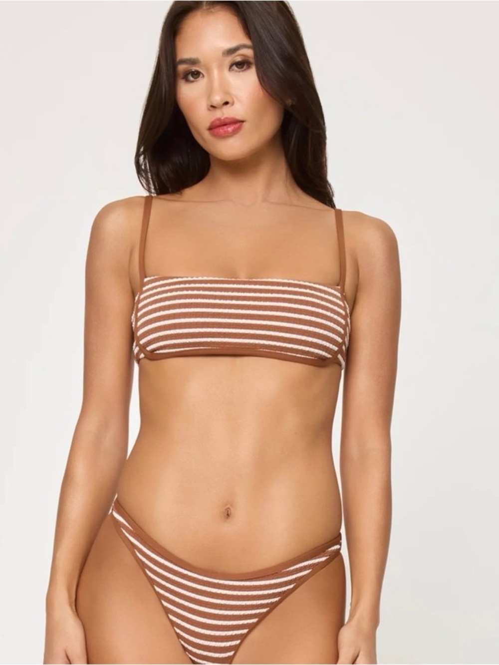 l*space Hazel Bikini Top in Brown Sugar